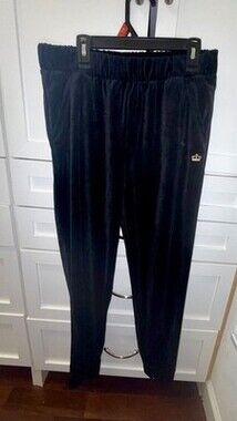 Juicy Couture Black Velour Track Pants